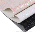 Mesh Chunky Glitter Pu Faux Leather Sheets